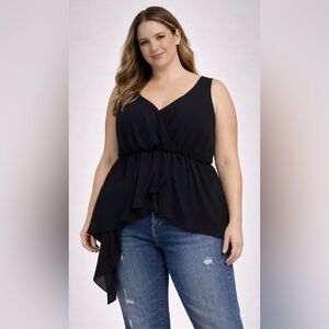 Melissa McCarthy Elegant Black sleeveless Top